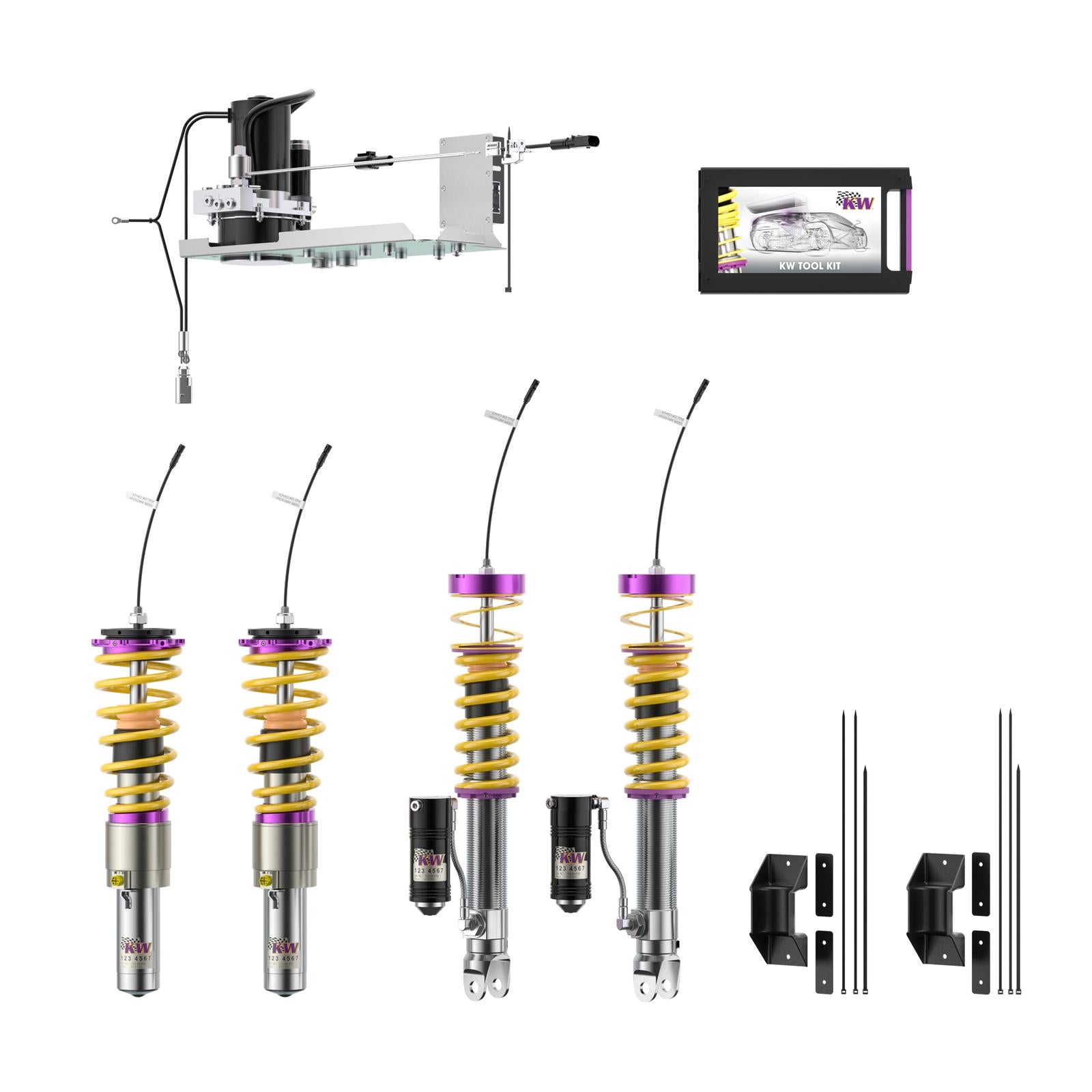 KW DDC - Plug & Play inkl. HLS 2 Gewindefahrwerk inox für Porsche 911