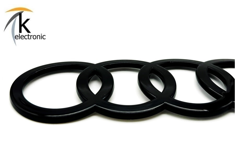 AUDI A3 8Y Ringe Emblem schwarz glänzend hinten für Heckklappe Limousine Facelift ab 2025
