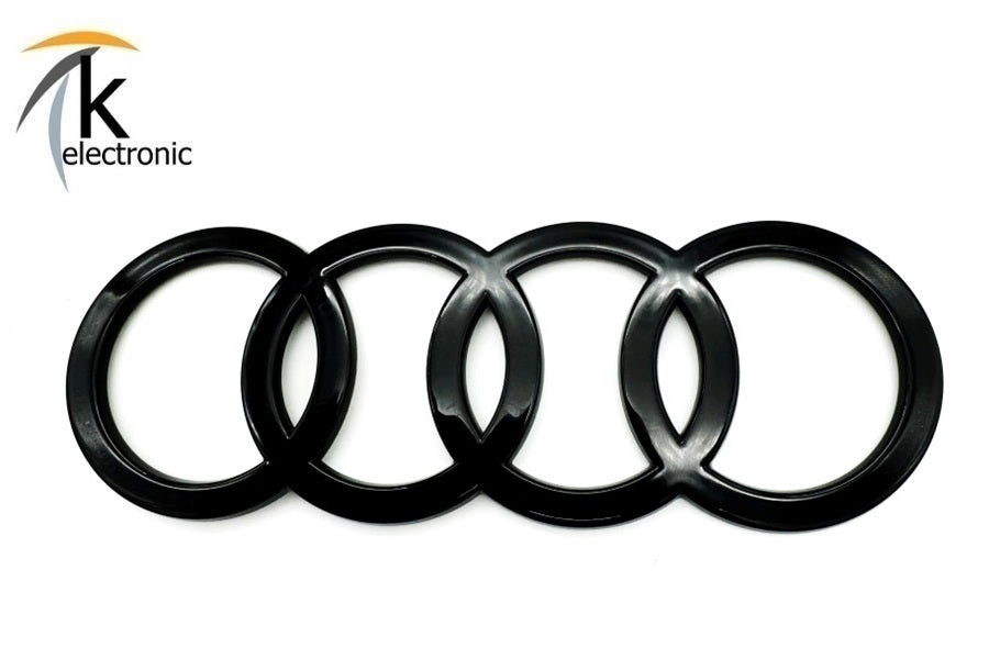 AUDI A3 8Y Ringe Emblem schwarz glänzend hinten für Heckklappe Limousine Facelift ab 2025