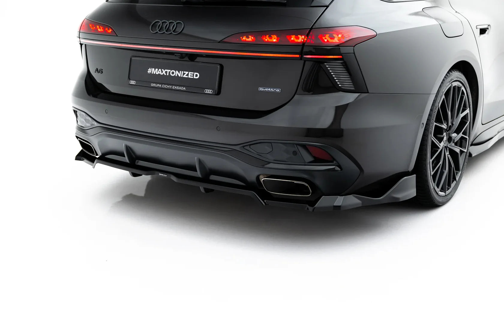 Zentraler Hinterer Splitter V.4 für Audi A6 S-Line C9 von Maxton Design