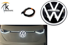 VW ID. Buzz LED VW logo illuminated at the front | White contour lighting retrofit package