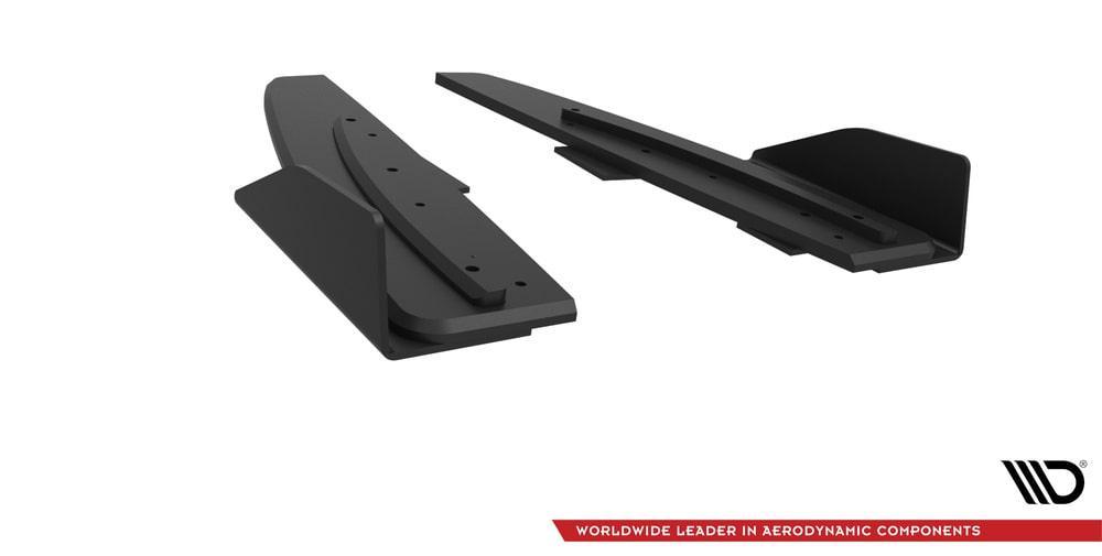 Seitliche Heck Diffusor Erweiterung Street Pro mit Flaps für Mercedes-Benz CLA 45AMG Aero C117 Facelift von Maxton Design