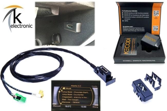 Audi A5 8T 8F AMI music interface USB Musik MMI3G Nachrüstpaket