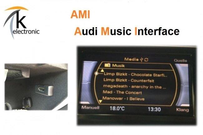 Audi A5 8T 8F AMI music interface USB Musik MMI3G Nachrüstpaket