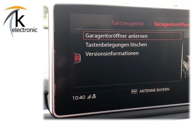 Audi A5 F5 B9 HomeLink Garagentoröffner Nachrüstpaket
