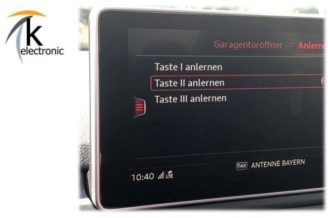 Audi A5 F5 B9 HomeLink Garagentoröffner Nachrüstpaket