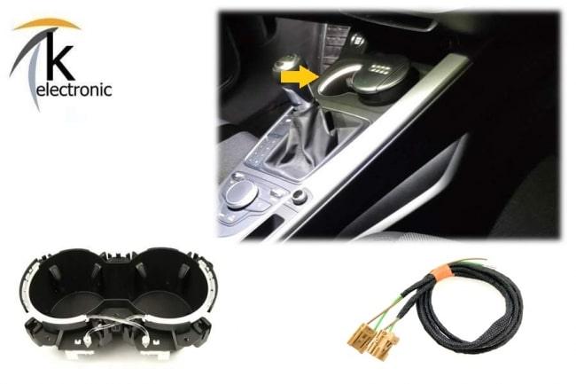 Audi A5 F5 B9 LED Getrankehalter Cupholder Mittelkonsole Nachrustpaket