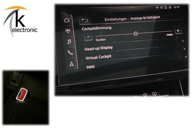 Audi e-tron GE beleuchtete LED Gurtschnallen Gurtschlösser Nachrüstpaket