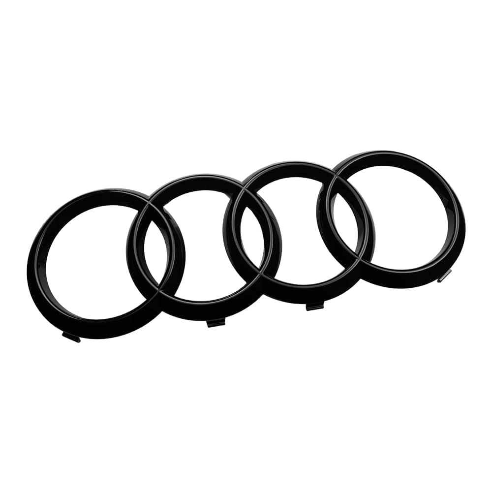 Audi rings at the front black for Audi A6 C7 4G