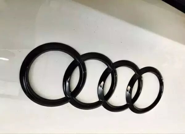 Audi Ringe Hinten Schwarz für Audi A5 8T