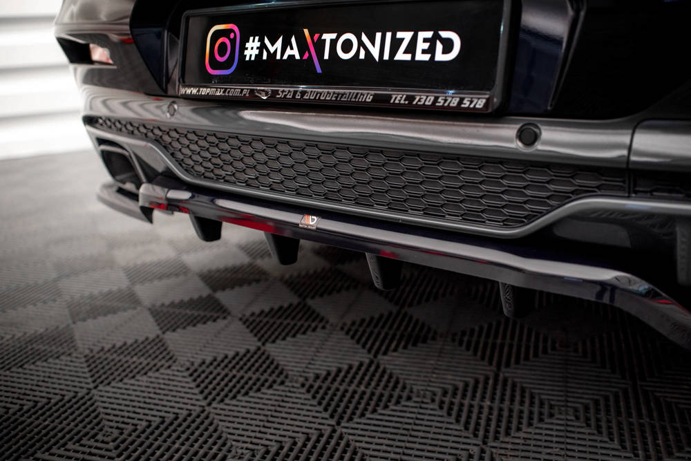 Zentraler Hinterer Splitter V.2 für BMW X4 G02 M-Paket von Maxton Design
