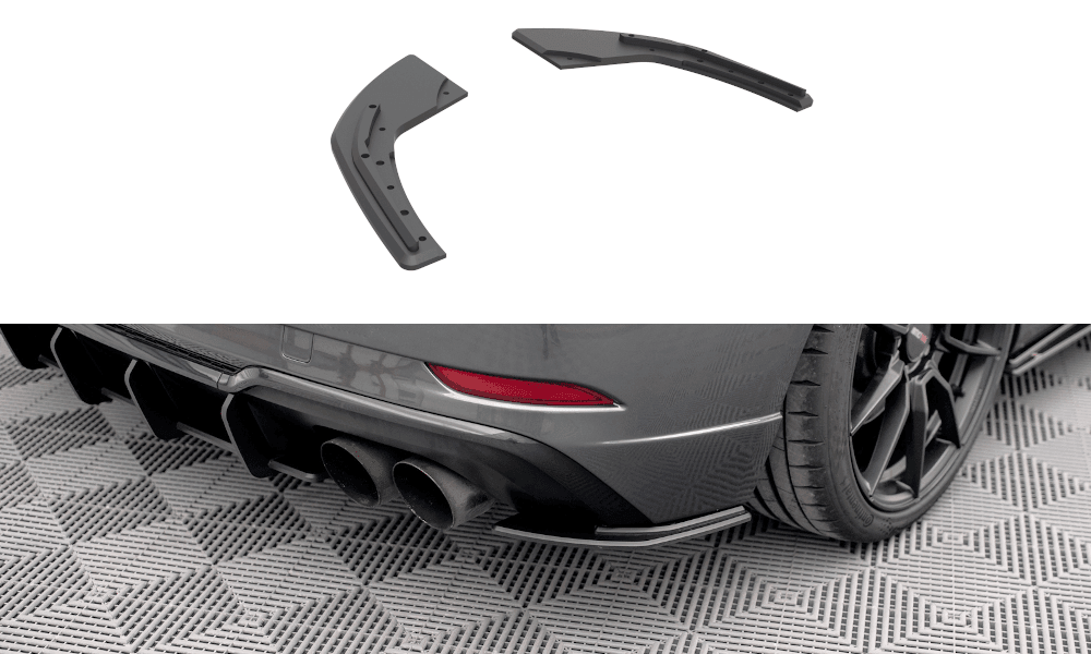 Seitliche Heck Diffusor Erweiterung Street Pro für Audi S3 8V Sportback Facelift von Maxton Design