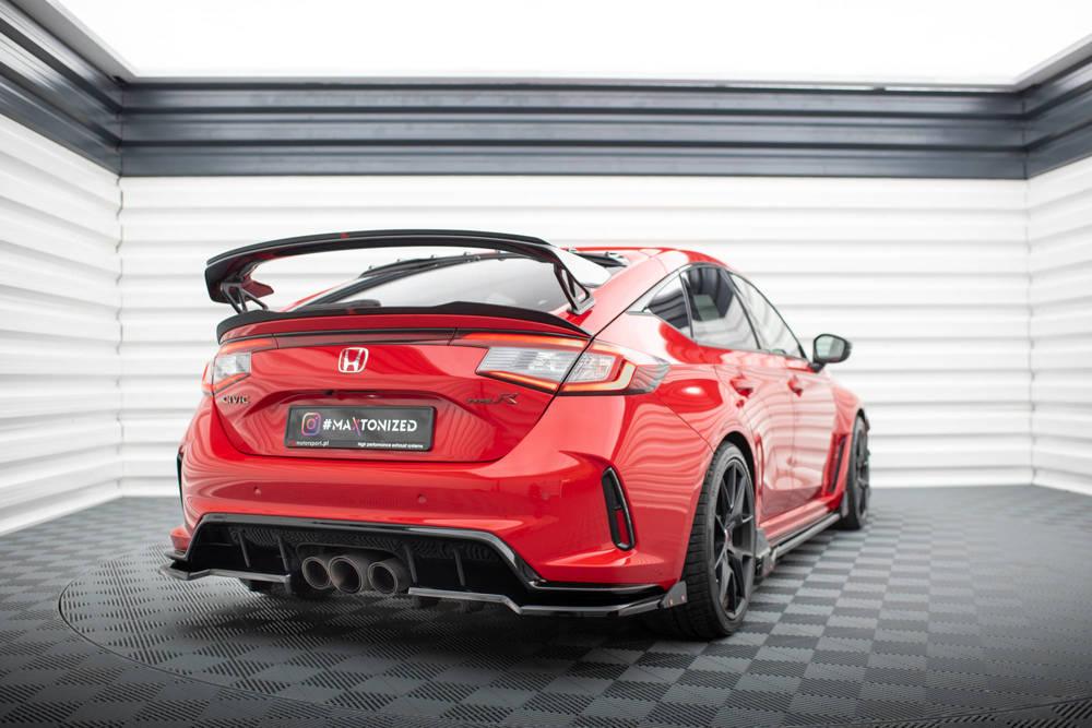 Zentraler Hinterer Splitter mit Flaps für Honda Civic X Sport von Maxton Design