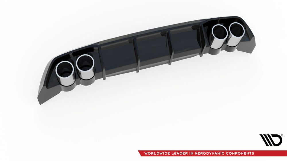 Heckdiffusor mit Endrohrblenden für Seat Leon FR MK4 von Maxton Design