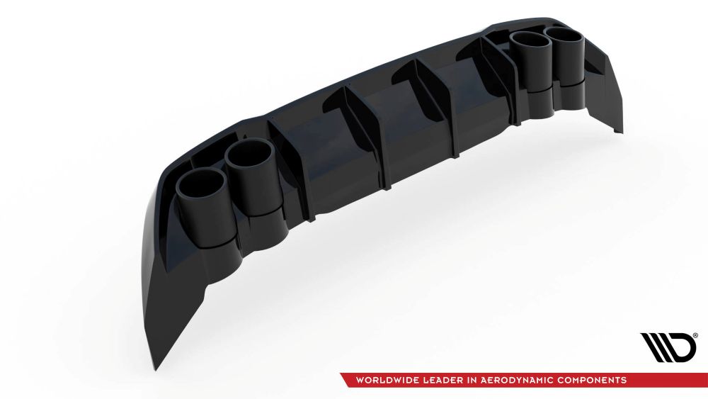 Heckdiffusor mit Endrohrblenden für Seat Leon FR MK4 von Maxton Design