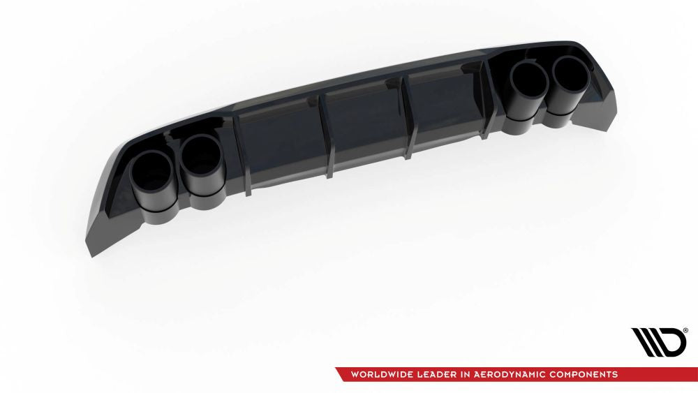 Heckdiffusor mit Endrohrblenden für Seat Leon FR MK4 von Maxton Design
