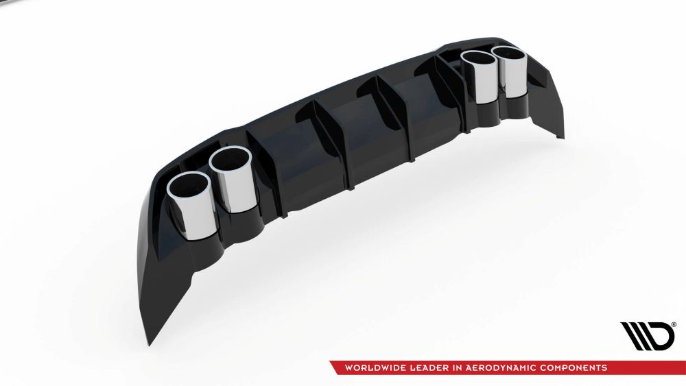 Heckdiffusor mit Endrohrblenden für Seat Leon FR MK4 von Maxton Design