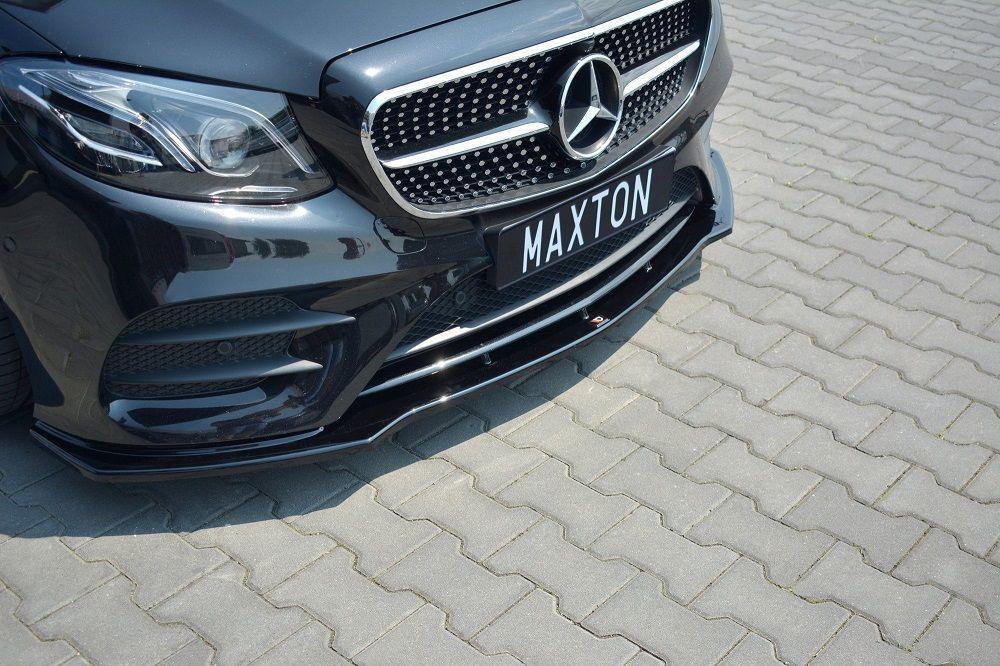 Front Diffusor / Front Splitter / Cup Schwert / Frontansatz V.1 für Mercedes - Benz E-Klasse W213 Coupe (C238) AMG-Line von Maxton Design