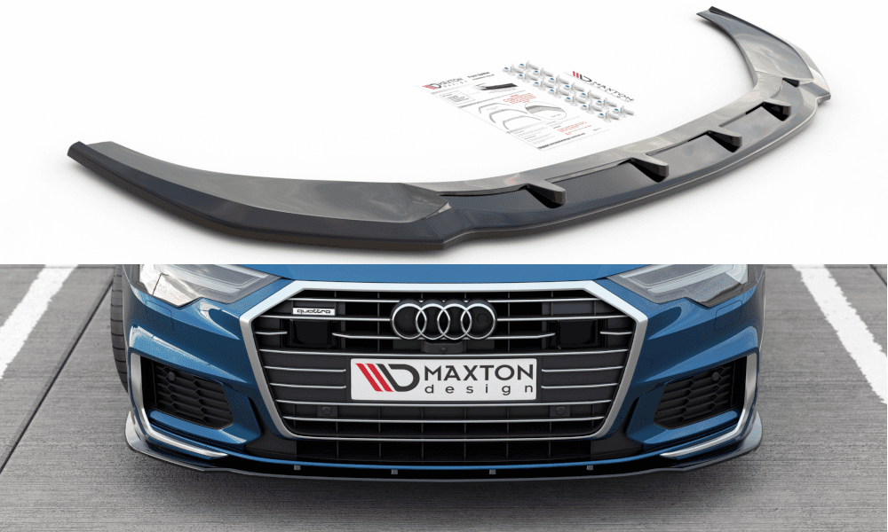 Front Diffusor / Front Splitter / Cup Schwert / Frontansatz V.2 für Audi A6 S-Line / S6 C8 von Maxton
