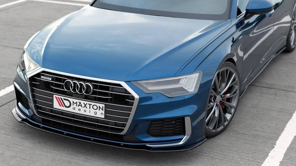 Front Diffusor / Front Splitter / Cup Schwert / Frontansatz V.2 für Audi A6 S-Line / S6 C8 von Maxton