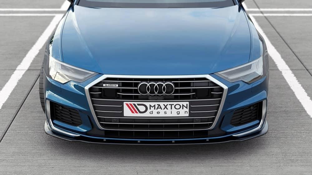 Front Diffusor / Front Splitter / Cup Schwert / Frontansatz V.2 für Audi A6 S-Line / S6 C8 von Maxton