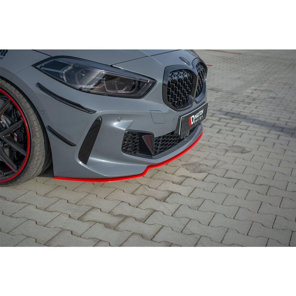 Přední lip/přední splitter/přední přístup v.4 pro BMW 1 řada F40 M135i m balíček Maxton Design