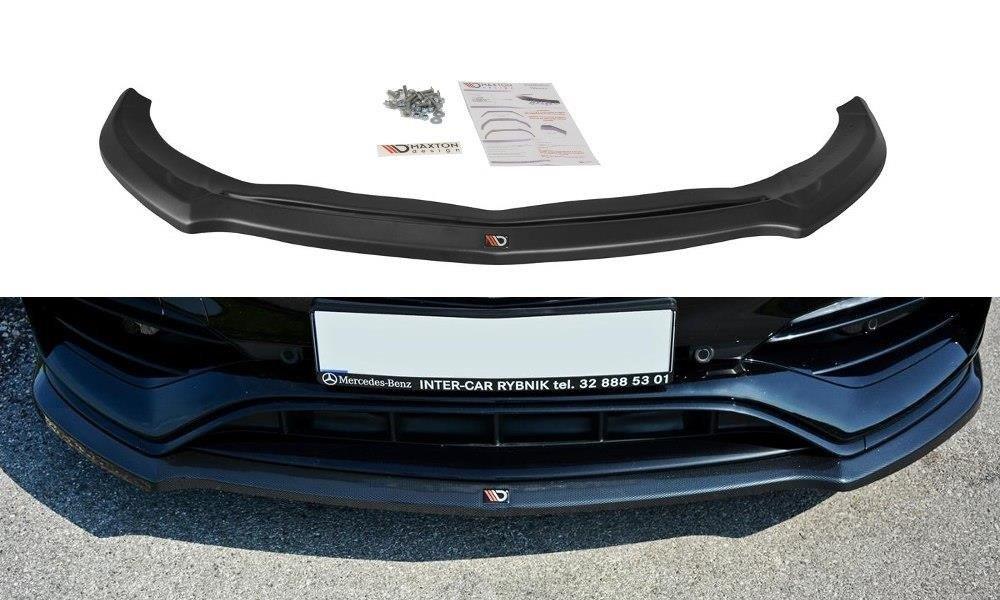 Frontlæbe/frontsplitter/frontskørt V.1 til Mercedes Benz A-Klasse W176 AMG facelift fra Maxton Design