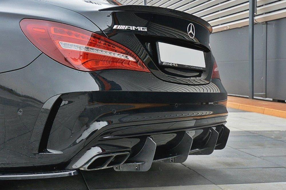 Maxton Design Heck Diffusor Erweiterung für Mercedes CLA A45 AMG C117 Facelift