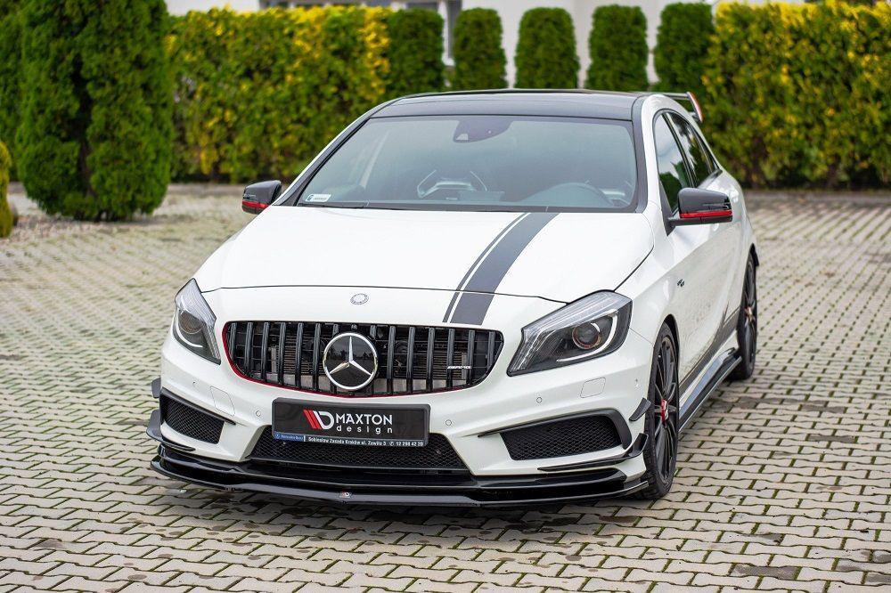 Maxton Design framläpp/frontsplitter för Mercedes Benz A-klass A45 AMG W176