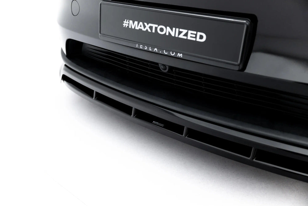 Frontlippe / Frontsplitter / Frontansatz für Tesla Model Y Mk1 Facelift von Maxton Design