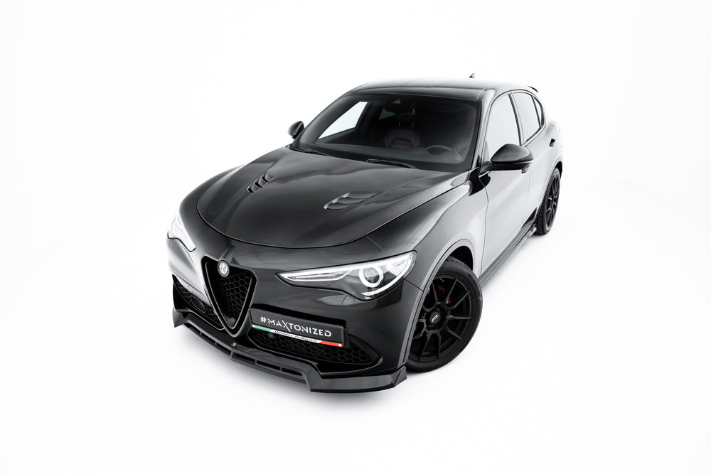 Frontlippe / Frontsplitter / Frontansatz V.3 für Alfa Romeo Stelvio MK1 von Maxton Design