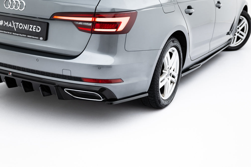 Seitliche Heck Diffusor Erweiterung für Audi A4 / A4 S-Line / S4 Sedan / Avant B9 von Maxton Design