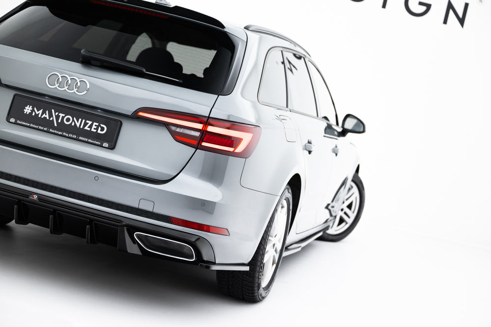 Seitliche Heck Diffusor Erweiterung für Audi A4 / A4 S-Line / S4 Sedan / Avant B9 von Maxton Design