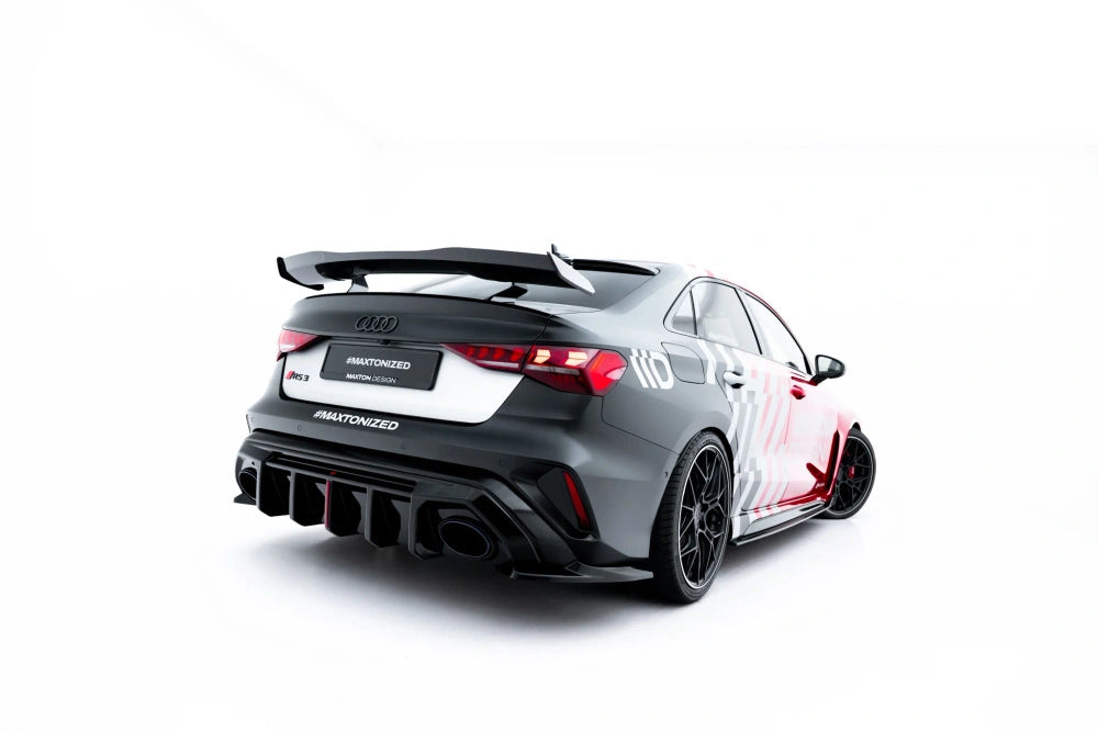 Seitliche Heck Diffusor Erweiterung V.1 für Audi RS3 Limousine 8Y Facelift von Maxton Design