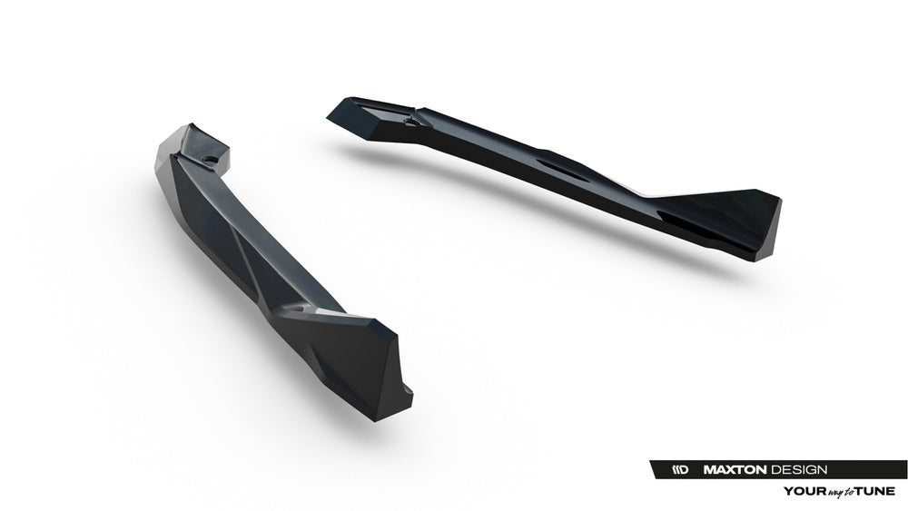 Hochwertige, formschöne und passgenaue seitliche Heck Diffusor Erweiterung für BMW M5 F90 von Maxton Design