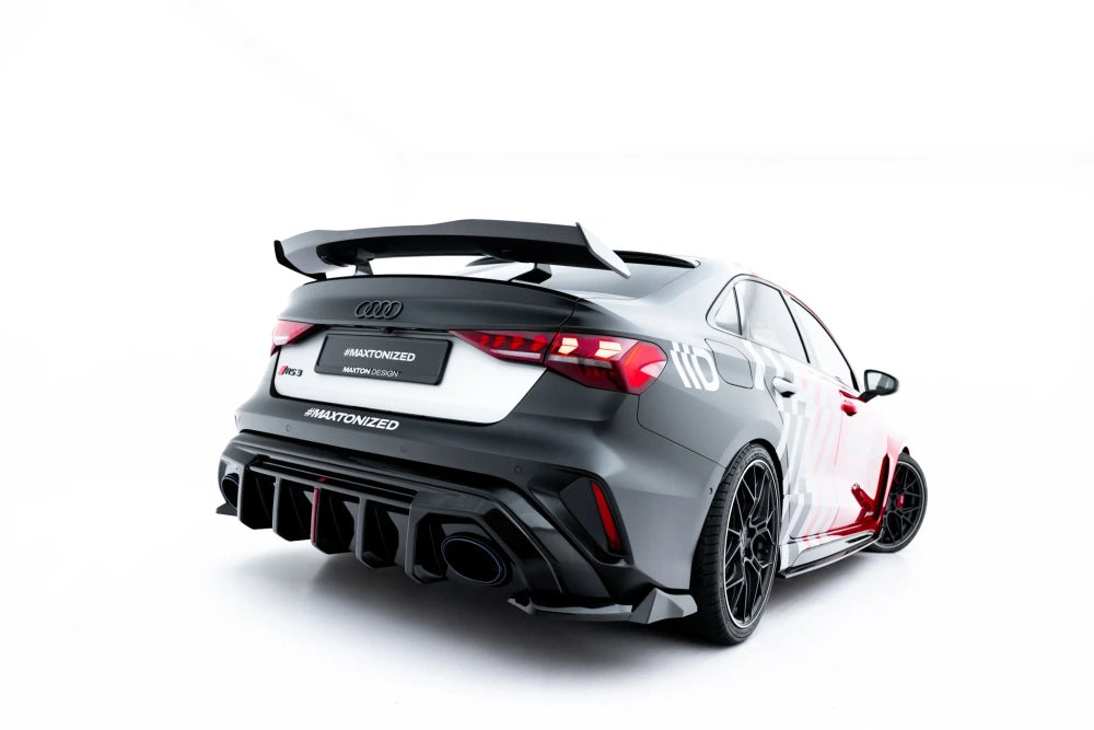 Seitliche Heck Diffusor Erweiterung V.3 für Audi RS3 Limousine 8Y Facelift von Maxton Design