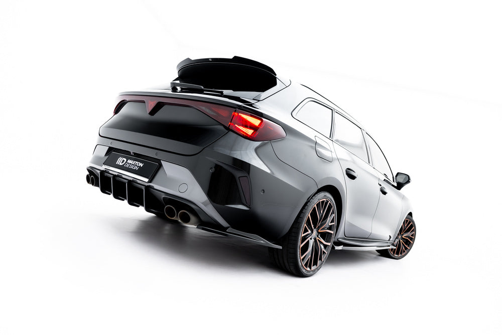 Seitliche Heck Diffusor Erweiterung V.4 für Cupra Leon ST Mk1 Facelift von Maxton Design