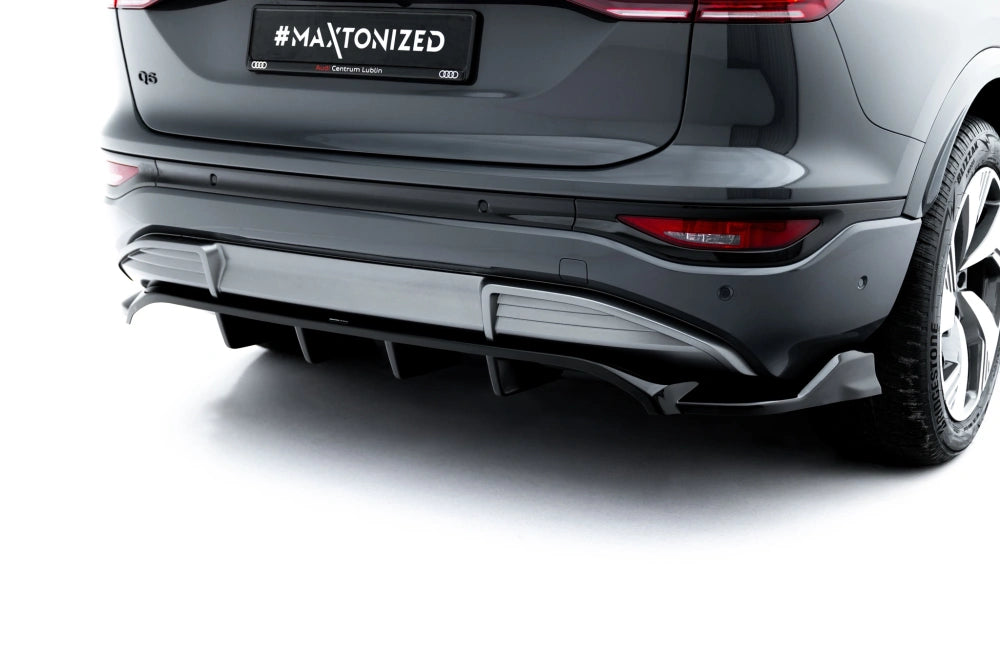 Zentraler Hinterer Splitter für Audi Q6 e-tron S-Line / SQ6 e-tron SUV / Sportback Mk1 von Maxton Design