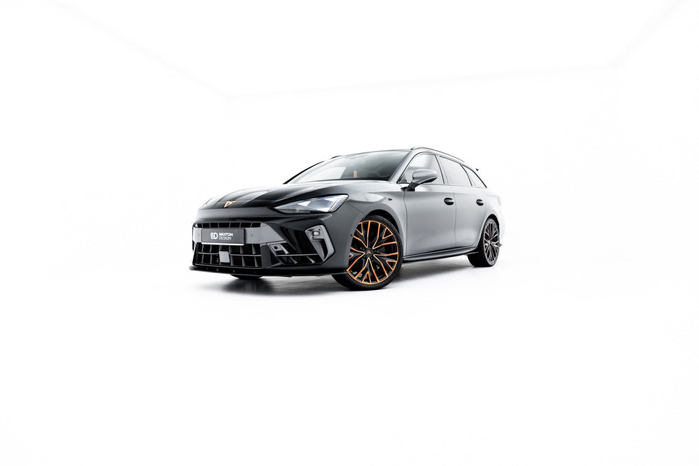 Frontlippe / Frontsplitter / Frontansatz Street Pro für Cupra Leon ST / Hatchback Mk1 Facelift von Maxton Design