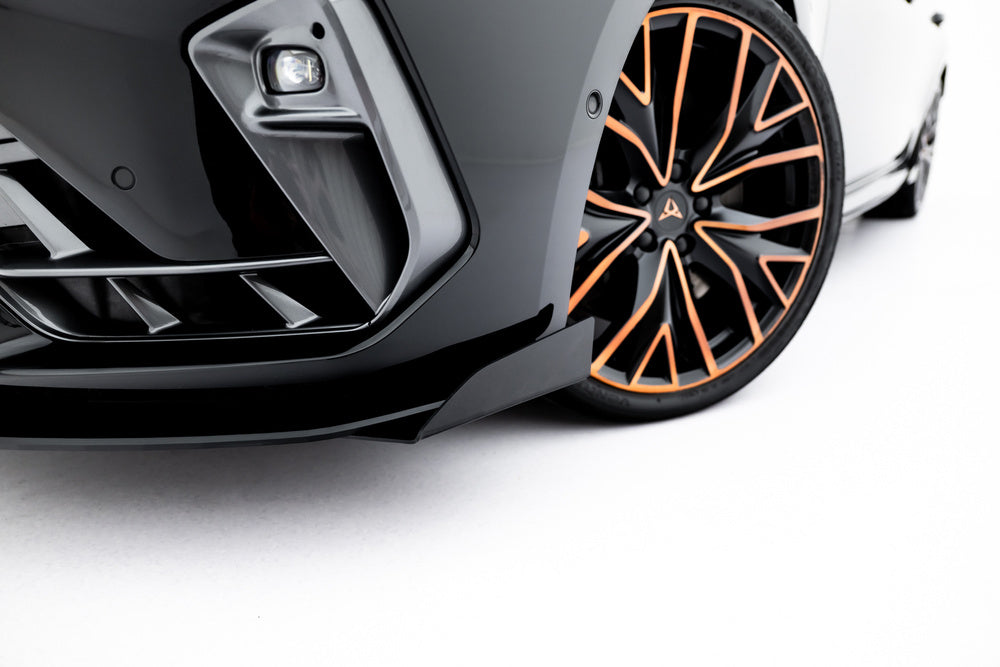 Frontlippe / Frontsplitter / Frontansatz Street Pro mit Flaps für Cupra Leon ST / Hatchback Mk1 Facelift von Maxton Design