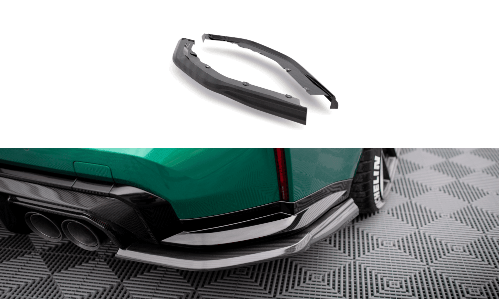 Carbon Seitliche Heckdiffusor Erweiterung für BMW M3 G80 von Maxton Design