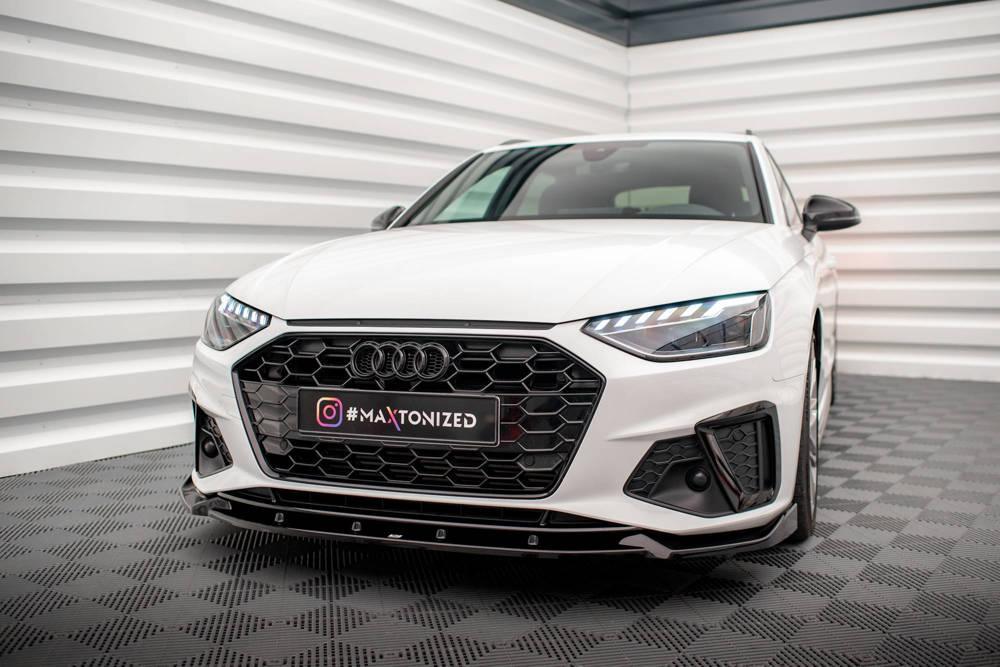 Front Lippe / Front Splitter / Frontansatz V.1 für Audi S4 B9 Facelift von Maxton Design