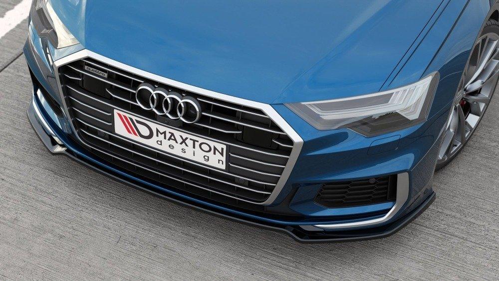 Front Splitter / Cup Schwert / Frontansatz V.1 für Audi A6 C8 S-Line von Maxton Design