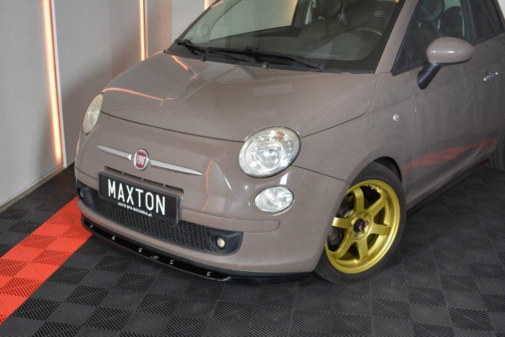 Front Lippe / Front Splitter / Frontansatz V.1 für Fiat 500 von Maxton Design