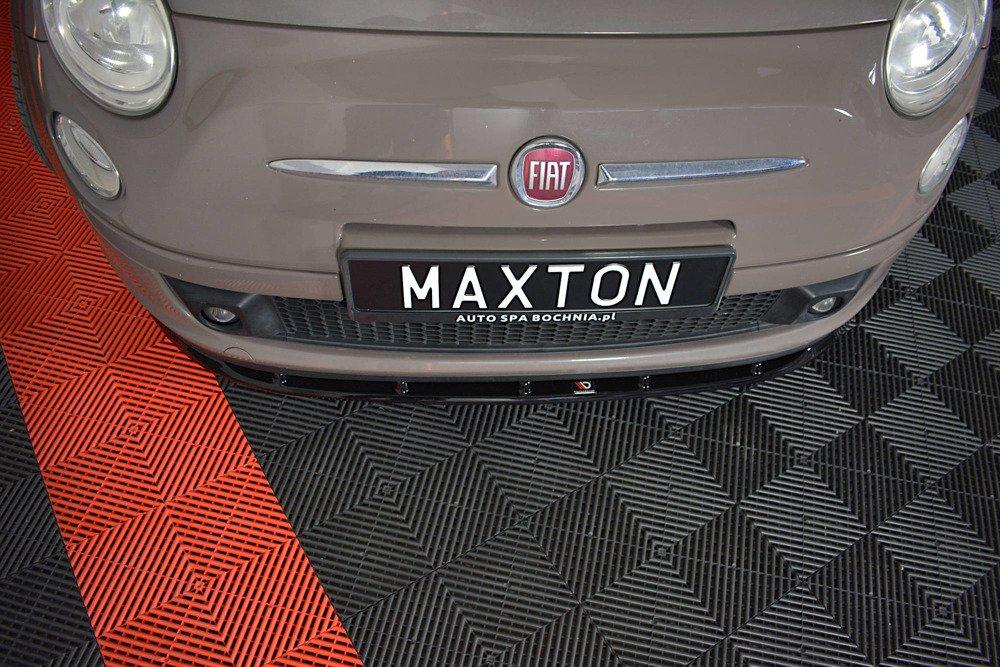 Front Lippe / Front Splitter / Frontansatz V.1 für Fiat 500 von Maxton Design