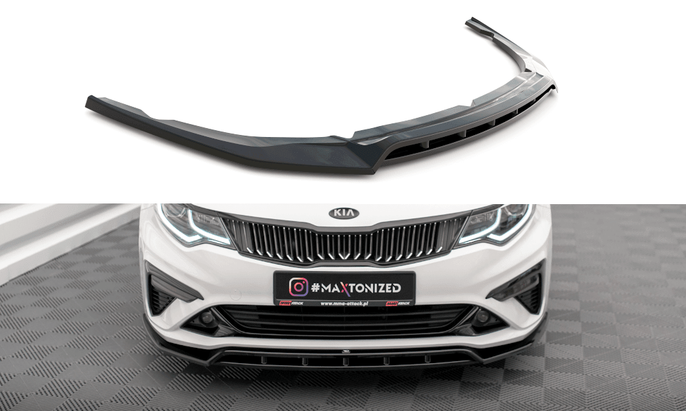 Front Lippe Front Splitter Frontansatz V.1 fur Kia Optima MK4 Facelift von Maxton Design