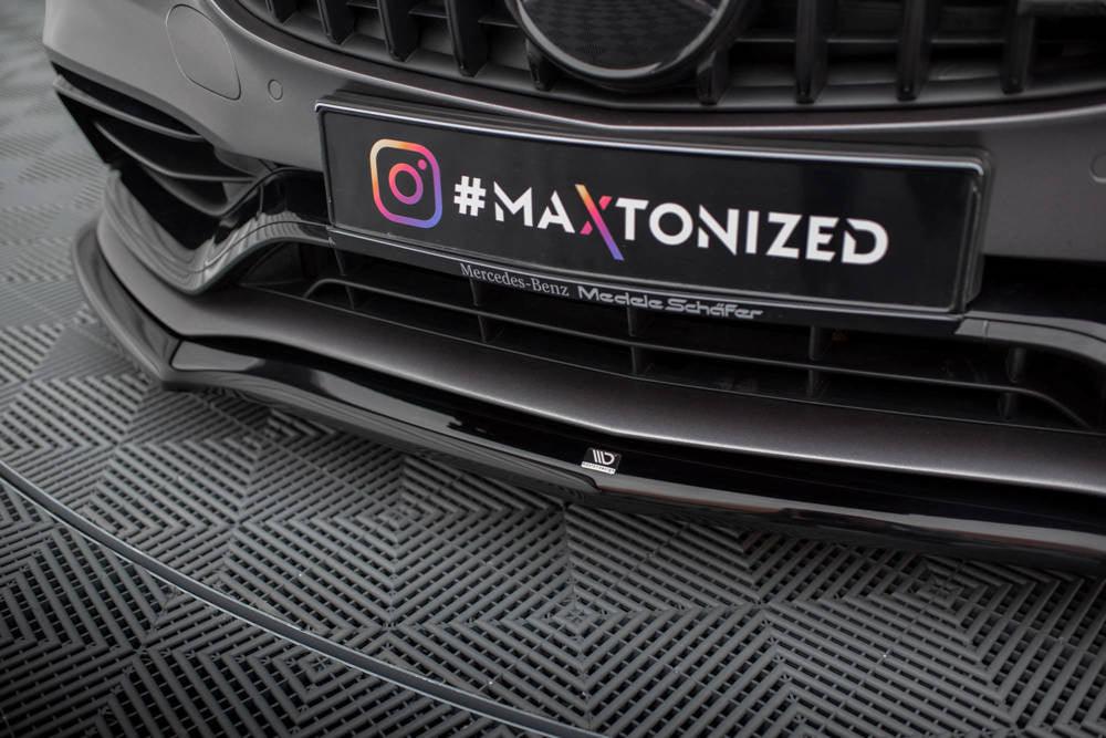 Front Lippe / Front Splitter / Frontansatz V.1 für Mercedes AMG C63 Limousine / Kombi W205 Facelift von Maxton Design