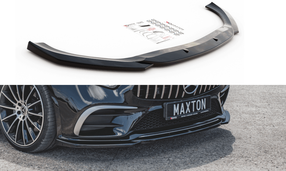 Front Splitter / Cup Schwert / Frontansatz V.1 für Mercedes-CLS AMG-Line C257 von Maxton Design