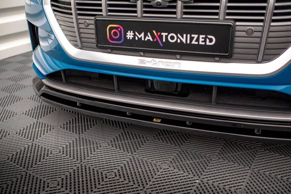 Front Lippe / Front Splitter / Frontansatz V.2 für Audi E-Tron GE von Maxton Design