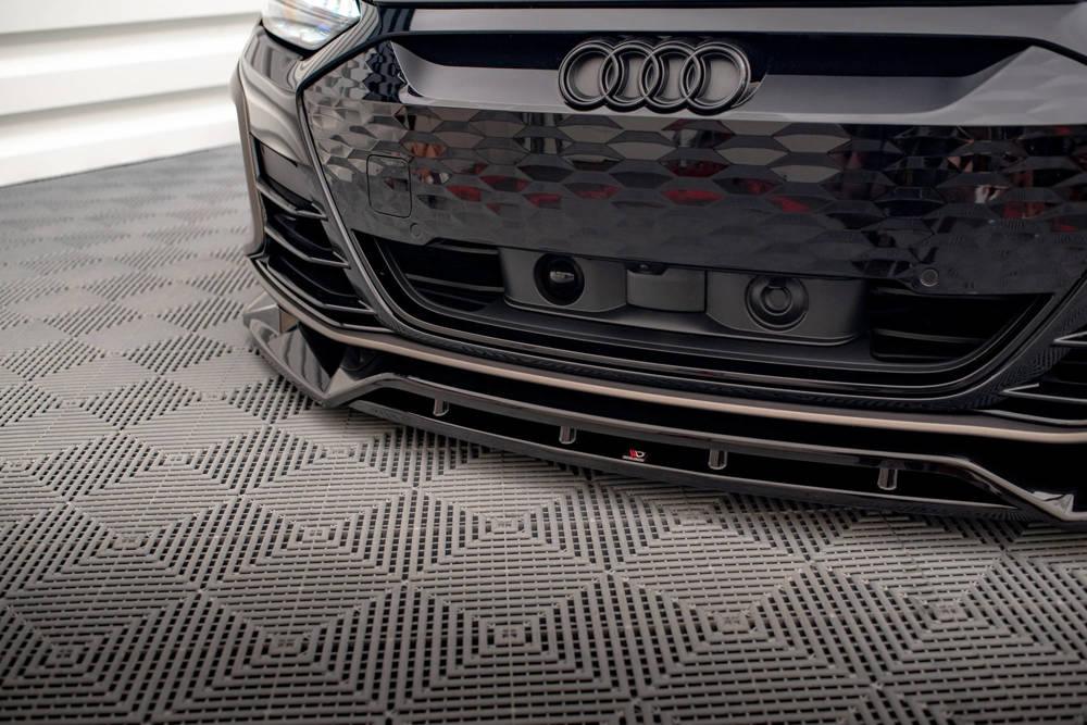 Front Lippe / Front Splitter / Frontansatz V.2 für Audi E-Tron GT / GT RS von Maxton Design